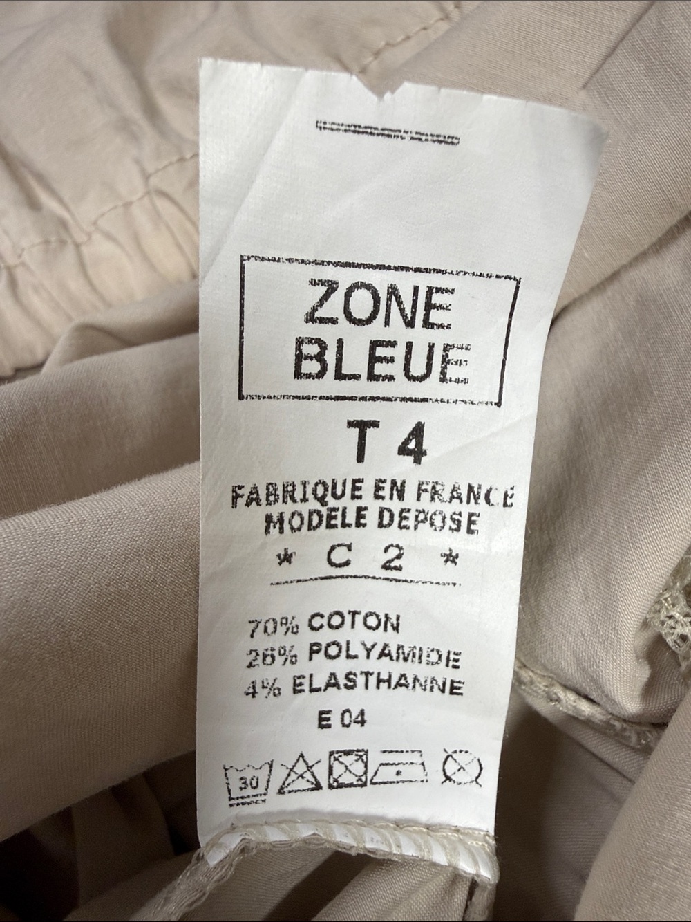Zone Bleue Women's Cream Ruffle Midi Dress Jacket - Picture 6 of 7